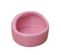 VALICLUD Ceramic Hamster Bowl for Small Animals and Birds, Convenient Pink Pet Feeder Bowl with Compact Design, for Slow Feeding and Rodent Supplies