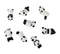 VALICLUD Ceramic Panda Chopsticks Holders Set Easy to Clean Cute Animal Chopstick Pillows 8pcs Tableware Accessories for Dining and Kitchen Use