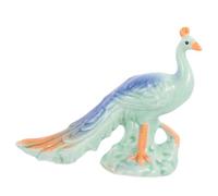 VALICLUD Ceramic Peacock Statue Ornament Delicate Animal Figurine Desktop Decor for Home Office Hotel Restaurant Charming Small Handcrafted Sculpture for Elegant Decoration