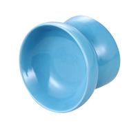 VALICLUD Ceramic Pet Feeding Bowl Raised Slanted Mouth Pet Feeder Large Light Blue Dishwasher Safe Elevated Dog and Cat Feeder for Healthy Eating
