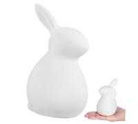 VALICLUD Ceramic Rabbit Ornament White Mini Desktop Model for Home Decoration Cute Chic Bunny Figurine for Living Room Office Garden Accent Household Decor