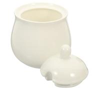 VALICLUD Ceramic Sugar Bowl with Lid and Handle Condiment Container for Salt Spice and Seasoning Storage Elegant Household Kitchen Jar Wear Resistant and Easy to Clean