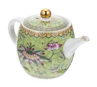 VALICLUD Ceramic Tea Kettle Retro Enamel Resistant Handheld Teapot for Home Office with Smooth Round Design and Ergonomic Handle for Comfortable Use