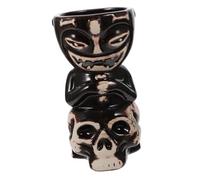 VALICLUD Ceramic Tiki Mug Skull Doll Creative Cocktail Cup for Party Bar Wedding Festival Decorative Novelty Drinkware