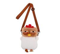 VALICLUD Charming Chicken Coin Purse Cartoon Handbag Plush Fabric Women's Shoulder and Girls Chicken Plush Toy Hen Bag