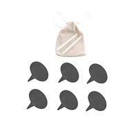 VALICLUD Cheese Label Cheese Toppers with Chalk Pens Burlap Bag Easy to Use for Parties Birthdays Weddings and Charcuterie Boards