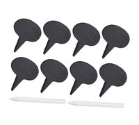 VALICLUD Cheese Marker Set for Charcuterie Board Reusable Chalkboard Signs with Soapstone Chalk Lightweight Food Tags for Cheese Cake Dessert and Garden Planters