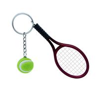 VALICLUD Chic Tennis Mini Keyring Tennis Racket Keychain Cute Sports Charm Tennis Ball Key Chain Car Bag Pendant Keyring