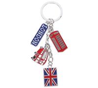 VALICLUD Chic UK Flag Metal Keychain Souvenir Keychain Union Jack Keyring Car Keyring Bag Charms