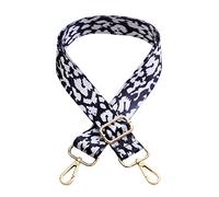 VALICLUD Chic Wide Adjustable Bag Strap Contrast Color Leopard Print Straps for Bag Crossbody