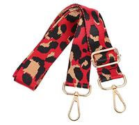 VALICLUD Chic Wide Adjustable Bag Strap Contrast Color Leopard Print Straps for Bag Crossbody (Print)