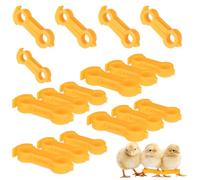 VALICLUD Chicken Leg Bands 12pcs Chick Hobble Braces with Sturdy Construction for Splay Leg Correction, Easy to Use for Newly Hatched Chicks, Suitable for Poultry and Pet Birds