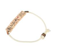 VALICLUD Chinese Mahjong Bracelet Adjustable Woven for Men Women Vintage Luck Accessory for Casual Formal Occasions Handmade Design Subtle Mahjong Elements