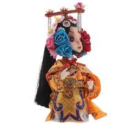 VALICLUD Chinese Peking Opera Doll 5 Inch Traditional Handmade Figurine, Vintage Opera Collectible Ornament for Home Office Lunar New Year Decoration