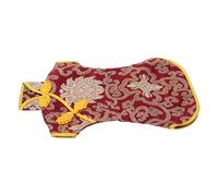 VALICLUD Chinese Style Qipao Silk Wine Bottle Cover Wrap Decorative Embroidered Satin Wine Pouch for Wedding Birthday Festival Enhancing Bottle Appearance