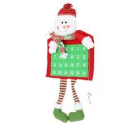 VALICLUD Christmas Advent Calendar Hanging Snowman Pendant Xmas Countdown Decoration Front Door Decor Cloth Material Holiday Wall Ornament for Home Cafe Store
