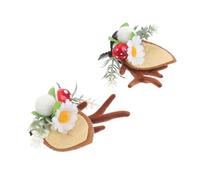 VALICLUD Christmas Bobby Pin Cat Ears Hair Accessory Lightweight Safe Hairpin for Young Festive Deer Antlers Design Comfortable Fit for School Daily Wear