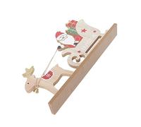 VALICLUD Christmas Elk Wooden Desktop Ornament Small Handmade Mellow Decor for Home Scene Decoration Holiday Festival Table Adornment