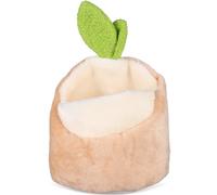 VALICLUD Christmas Hamster Bed with Detachable and Washable Pad, Cotton Small Animal House for Squirrels and Hamsters, Easy Cleaning, Khaki Colour, Cute Appearance, Christmas Favour