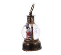 VALICLUD Christmas Snow Globe Lantern with LED Light Music Box Portable Handheld Glitter Snowman Design USB Powered Battery Operated Christmas Table Decoration