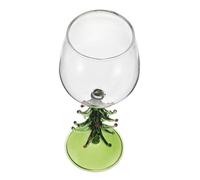 VALICLUD Christmas Tree Wine Glasses Red Wine Goblets Festive Holiday Drinkware for Christmas Parties and Celebrations Versatile Cocktail and Juice Glasses with Unique Tree Design for Home