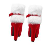VALICLUD Christmas Women Ankle Boot Shoes Elegant Plush High Heel Short Boots with Bow Stylish Winter Footwear for Autumn Holiday Outfits