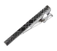 VALICLUD Classic Black Copper Tie Clip for Men, Convenient Plated and Polished Business Suit Accessory, for Wedding and Formal Occasions