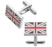 VALICLUD Classic Uk Flag Cuff Links for Men and Women, Brass Material, Secure and Replaceable Shirt Accessories, Stylish Suit Buttons for Formal and Business Occasions