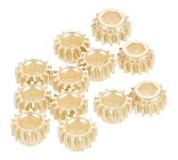VALICLUD Classical Guitar Tuning Pegs Metal Hexagonal Hole Design with 1:14 Ratio 12pcs in Golden Colour, Sturdy Replacement for Old and Dirty Guitar String Tuning Peg Tuners, Not Easy