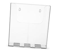 VALICLUD Clear Acrylic Wall Mounted File Holder Capacity Document Organizer for Brochures Magazines Books with Easy Installation and Modern Minimalist Design for Office Home School