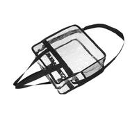 VALICLUD Clear Crossbody Bag for Vinyl Record Storage Transparent Beach Tote with Sling for Concerts Sports Events and Travel Versatile Organizer for Men Women