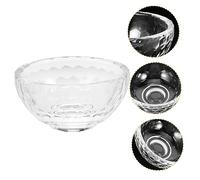 VALICLUD Clear Glass Mixing Bowl for Facial Masks and Essential Oils Small Spa Crystal Bowl for Beauty Salon Use Glossy Holy Water Container Practical Skincare Mixing Tool