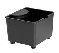 VALICLUD Coffee Grounds Collection Bucket Espresso Knock Box Mini Coffee Dump Bin with Removable Bar Black for Home, Office and Café Use