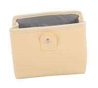 VALICLUD Collapsible Car Trash Can with Clip for Door and Seat Back Plastic Folding Waste Bucket Multipurpose Small Garbage Holder for Vehicle and Home Organization Beige