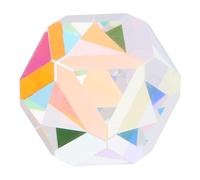 VALICLUD Color Crystal Faceted Optical Prism Glass Physics Teaching Tool for Light Refraction Spectrum Experiments with Clear Bright Spectral Lines and User-friendly Design