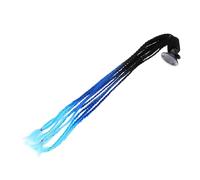 VALICLUD Colorful Helmet Ponytail Braid Wig with Suction Cup Reusable Motorcycle Helmet Decoration Bright Braided Hair Accessory for Women