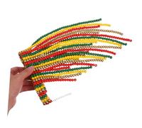 VALICLUD Colorful Wooden Bead Necklace for Women Handmade Boho Ethnic Statement Jewelry Long Beaded Accessory for Parties and Daily Wear Vintage Style