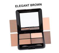 VALICLUD Colors Matte Eyeshadow Palette Makeup for Women Elegant Warm Brown Mirror and Sponge Eye Shadow