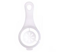 VALICLUD Compact White Plastic Egg Yolk Separator for Kitchen and Baking, Easy to Clean Egg White Separator Tool for Yolk Strainer and Divider