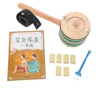 VALICLUD Complete Kit with Wooden Moxa Burner Moxa Stick Box and Accessories for Relaxation and Self Care
