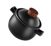 VALICLUD Cooking Pot for Stew and Soup Heat Resistant Home Casserole with Even Heat Distribution Large Capacity Stove Top Pot for Rice Braised Meat and Noodles for Family and Food Parties