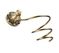 VALICLUD Copper Hair Dryer Wall Mount Rack with Spiral Support Bathroom Hair Styling Tool Organizer Antique Bronze for Home and Salon