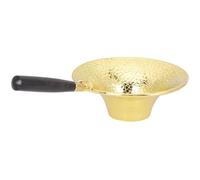 VALICLUD Copper Tea Infuser with Mesh Design Comfortable Grip Handheld Tea Strainer Filter for Household Use Creative Japanese Zen Style Accessory