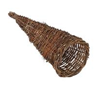 VALICLUD Cornucopia Basket, 12.09in Dessert Storage Basket, Rattan Woven Basket for Fall Harvest Table Decoration and Practical Storage