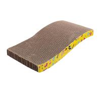 VALICLUD Corrugated Cat Scratcher Pad S-Shaped Thick Cardboard Kitten Scratching for Indoor Cats with Claw Grinding Treatment Random Color