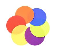 VALICLUD Creative Carpet Marker Stickers Fabric Dots 24pcs Round Shape for Area Rugs and Carpets for Bedroom and Living Room Decals for Home Use