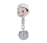 VALICLUD Creative Convenient to Use Nurse Cartoon with Clip-on Design Pocket Watch Hanging Nurse Watch Acrylic Material for Nursing Students and Doctors