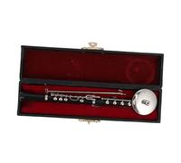 VALICLUD Creative Desktop Oboe Model Decoration Miniature Oboe Adornment for Home Decor with Black Case Stand for Musical Instrument Lovers Aesthetic Decor for Various Random Color