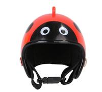 VALICLUD Creative Ladybug Design Chicken Helmet for Hens Pet Protective Gear with Pp Material and Connecting Belt, Stylish Head Protection to Prevent Smash, Pet Chicken Accessory for Safety