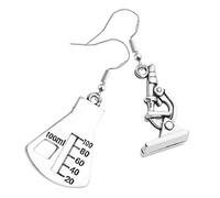 VALICLUD Creative Microscope Science Earrings for Women Unique Biology Chemistry Drop Jewelry Stylish Gift for Science Lovers and Scientists Lightweight and Versatile Accessories for Daily